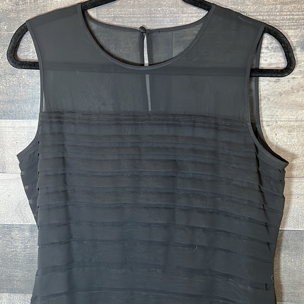 Sleeveless Calvin Klein Midi Black Dress - Picture 2 of 8